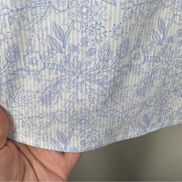 Bugatchi Shaped Fit Mixed Print Flip Cuff Shirt XL - Picture 8 of 9